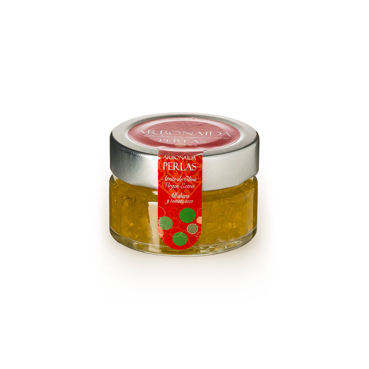 Basil and Tomato EVOO Pearls